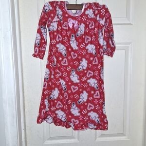 Frosted the snowman night gown size 4t